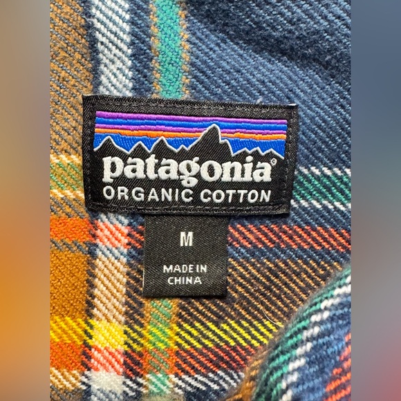 Patagonia Fjord Long Sleeve Shirt Men Flannel Size Med Multicolor Plaid EUC - Picture 3 of 9